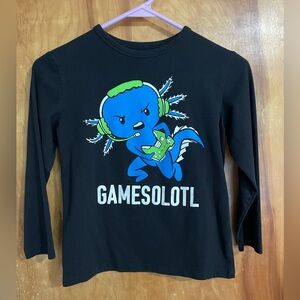 Children’s place long sleeve tee “Gamesolotl” M(7/8)
